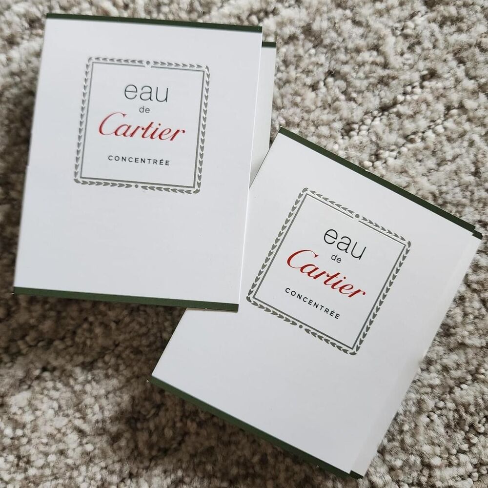 Cartier Green and White Fragrance concentrate new set of 2